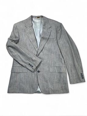 Hunt Valley Men's Gray and Pastel Textured Blazer - Classic Tailored Style